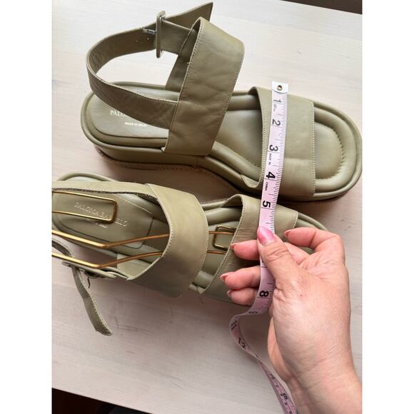 Paloma Barceló Adeline Sandal in Salvia/ olive green  size 40/ US 9.5 - Picture 7 of 14